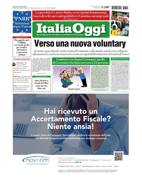 Italia oggi : quotidiano di economia finanza e politica